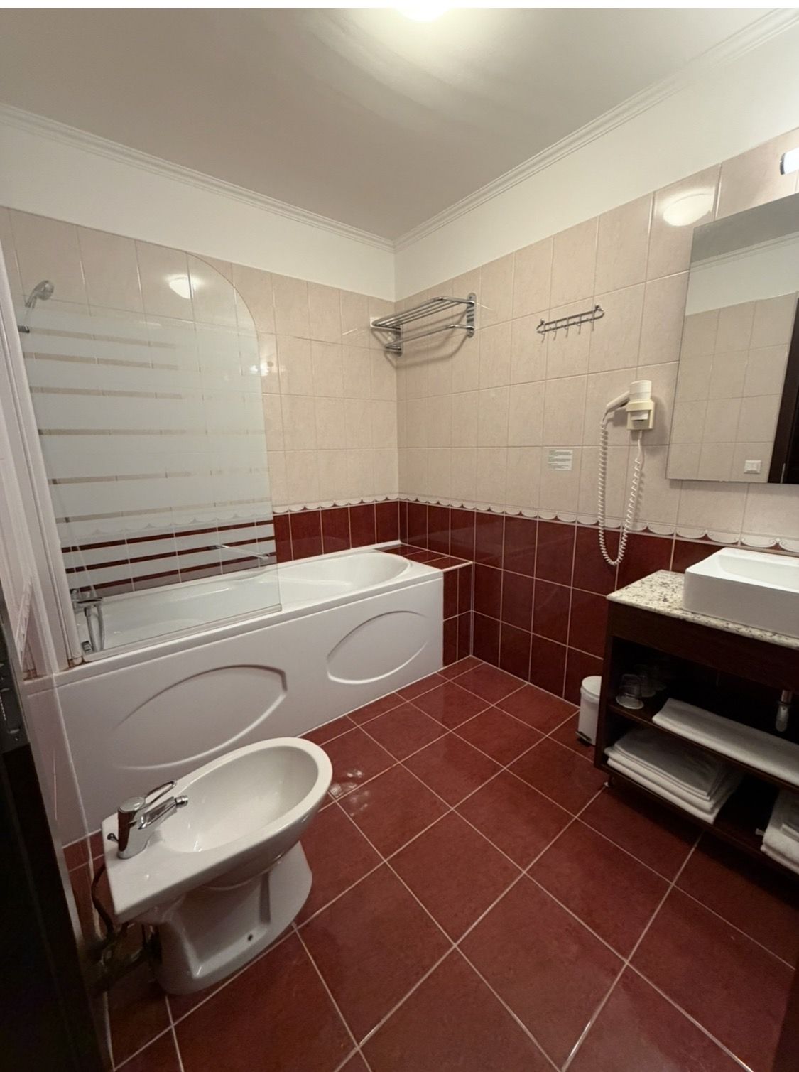 Superior családi apartman fürdőszoba